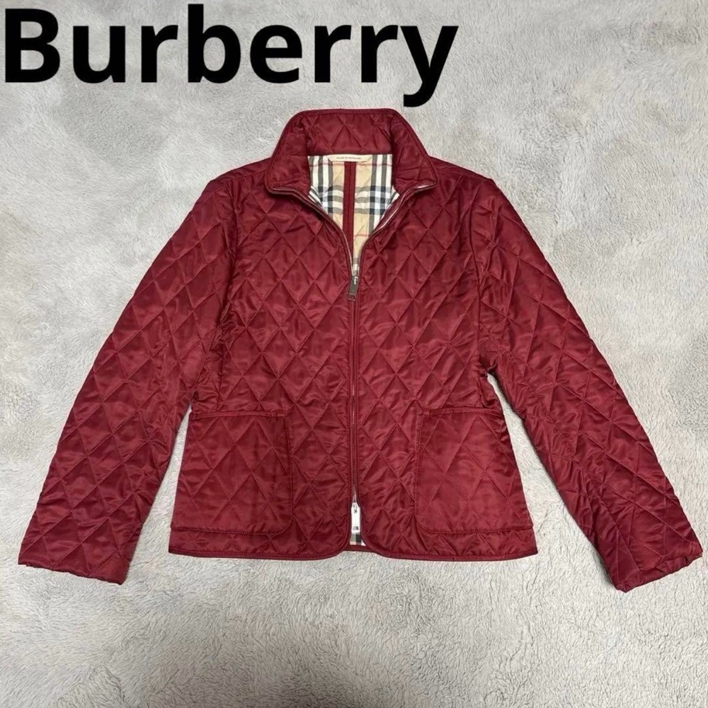 Burberry Women's Red Quilted Jacket